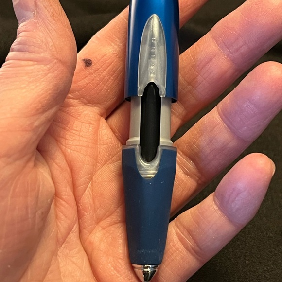 Cross Ion Blue Rollerball Keyring Pen – Pull Action Pocket Pen, 4” - Picture 6 of 7